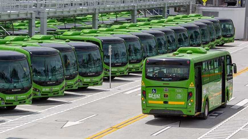 Fleet of electric buses