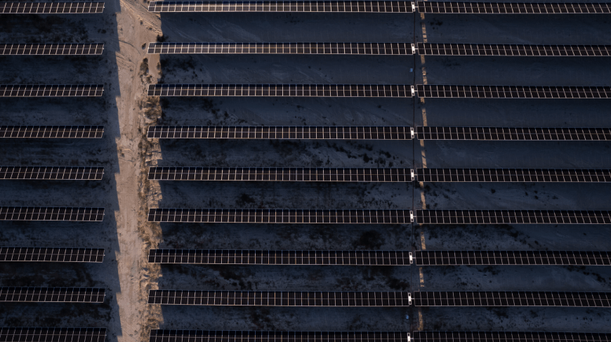 Field of solar panels